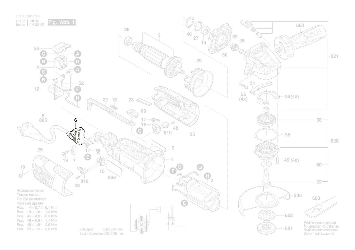 Manchon de cable d´alimentation - Ø 6,4-7,2x76mm réf. 2 609 006 376